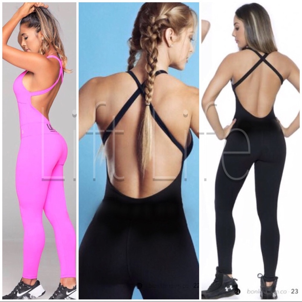 Pink one piece bodysuit. OS. NWT Supplex XS-XXL.